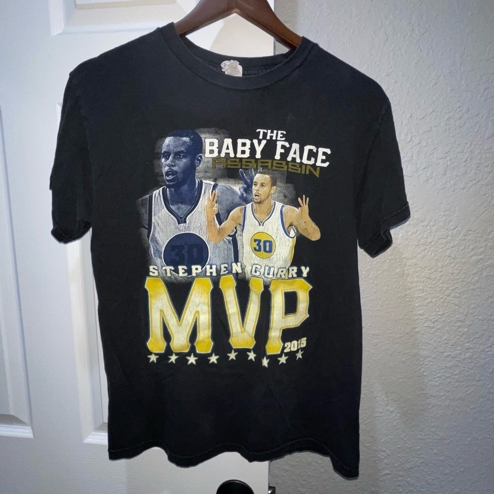 Stephen Curry MVP 2015 short sleeve vintage tee medium